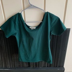 Express Tricot  cropped t shirt